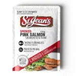 Candied pink salmon in a travel ready pouch