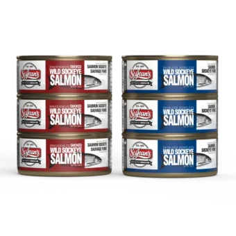 6 Cans of canned wild salmon