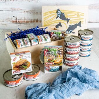 Large Wooden Gift Box | Salmon